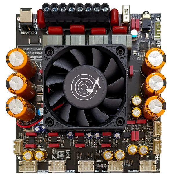 ZK-AS21P TPA3255*2 2.1 Channel Bluetooth Power Amplifier Board 300W+300W+600W High Power Low Noise Audio Power Amplifier Module