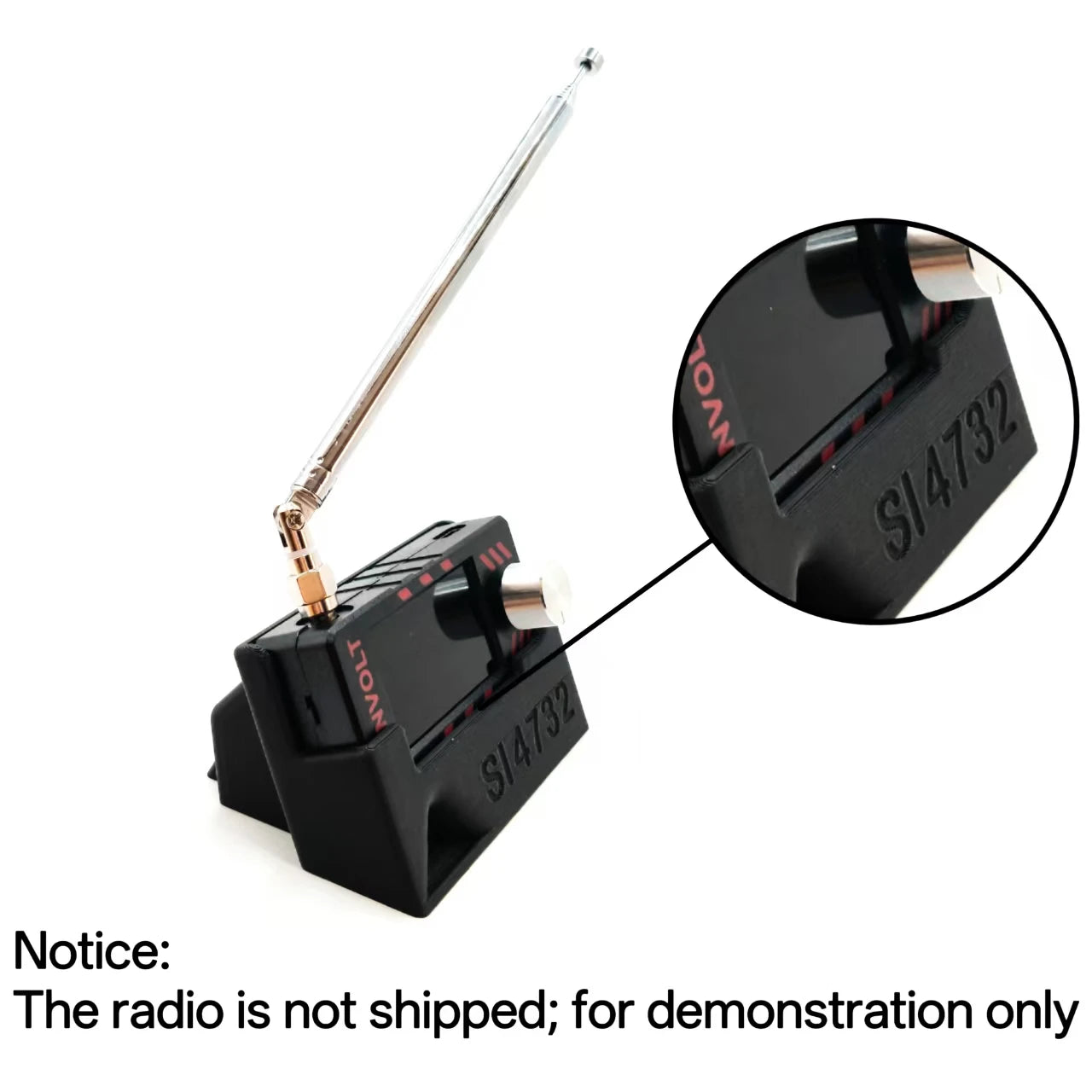 Holder for ATS MINI SI4732 DSP Radio with Built-in Sound Guide 3D Printed Material