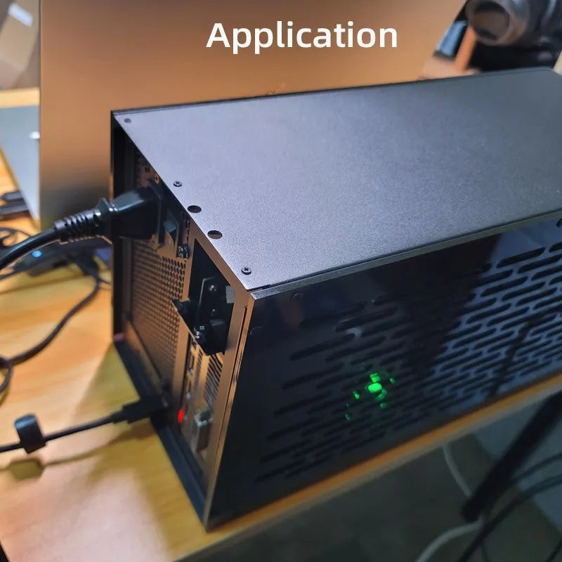 TH3P4G3 Metal Case Thunderbolt-compatible GPU Dock Exteral Graphic Card Adapter Suitable for ATX SFX FlEX(1U) Power Supply