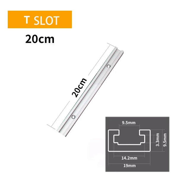 Aluminium Alloy T Track Limiting Chute Woodworking Tool Guide Rail Electric Circular Saw Flip Table Saw Table Track Intersection