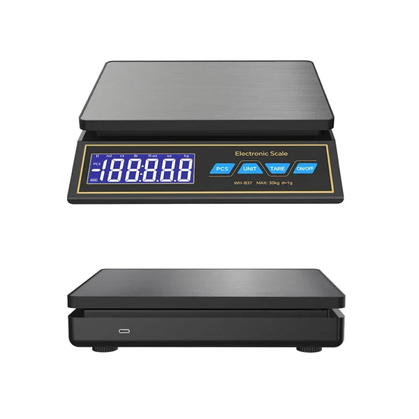 30kg/1g Digital Kitchen Scale Household Electronic Food Scale Rechargeable LCD Display detail image 5