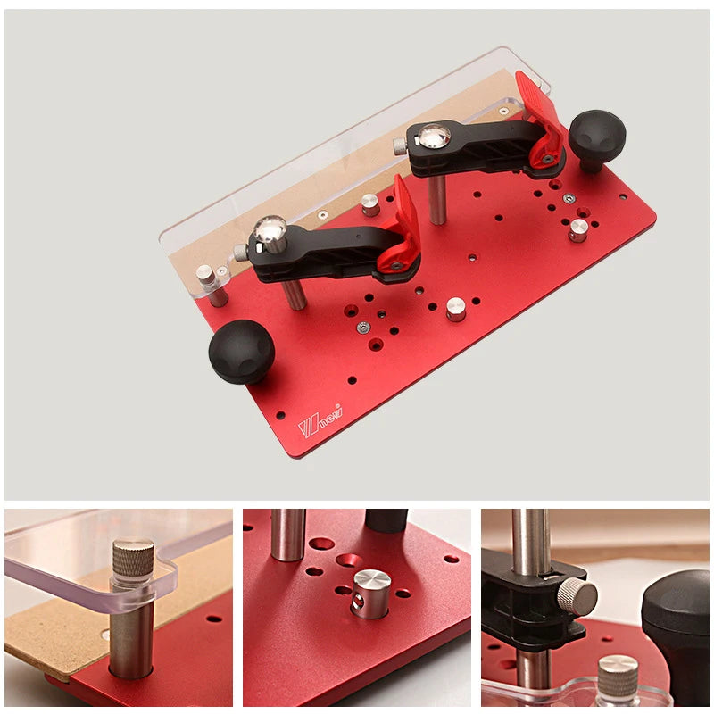 Push Block Plate Inverted Wood Router Safety Electric Trimming Engraving Machine Push Fence for Router Table Right Angle Cutter