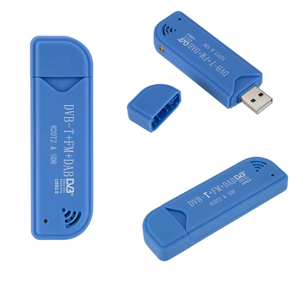 Mini TV Stick portátil 820T2 Digital USB 2.0 TV Stick DVB-T + DAB + FM RTL2832U Compatible con sintonizador SDR Receptor Accesorios para TV