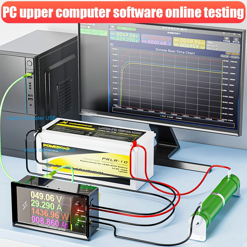 CW20 DC0-420V WiFi Tuya Smart Digital Lithium Battery Capacity Detection Tester DC Display  Voltage Current Power Coulomb Meter
