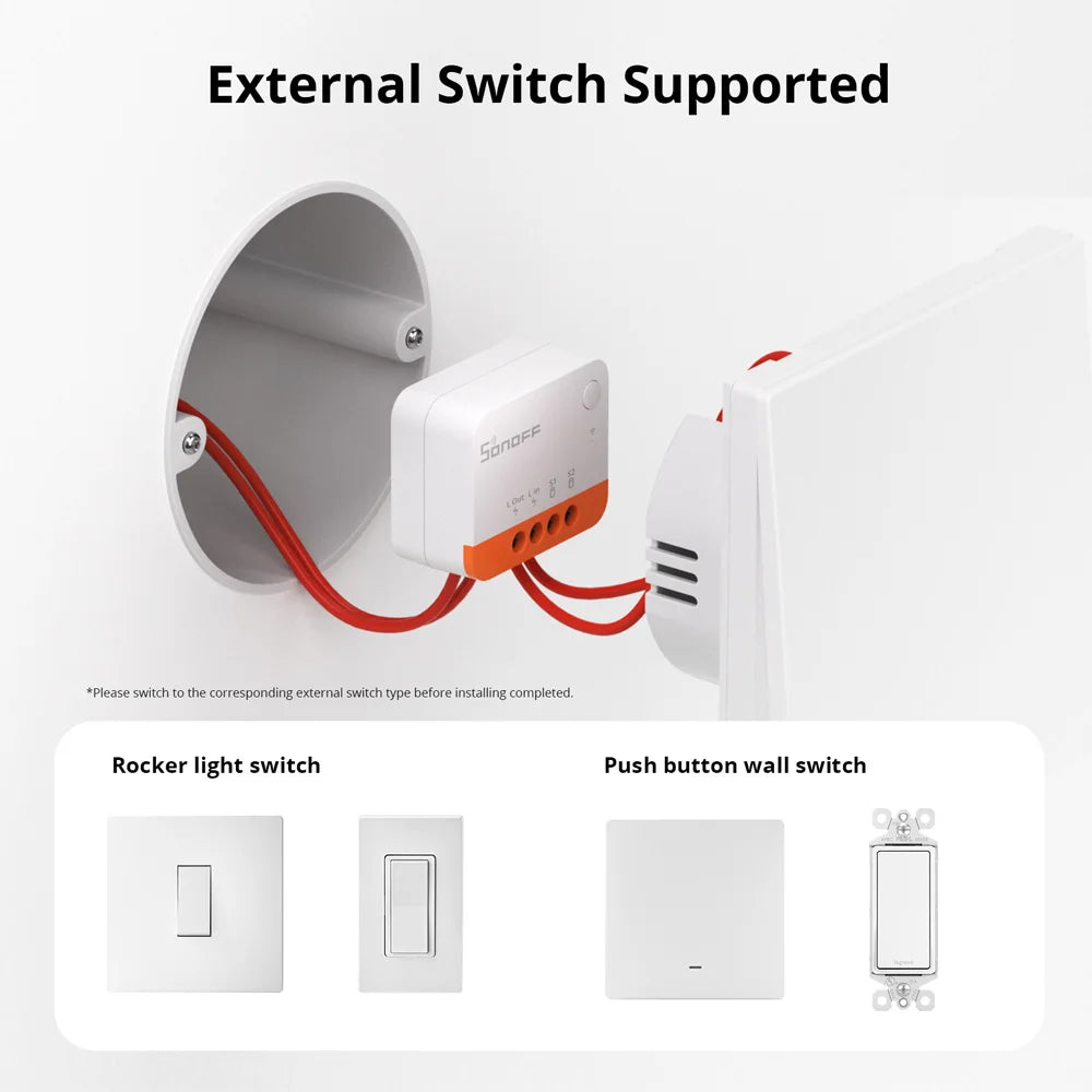 SONOFF ZBMINIL2 Extreme ZigBee Switch No Neutral Wire Required Smart Home Two-Way Control eWeLink Alexa Google Echo Zigbee Hubs