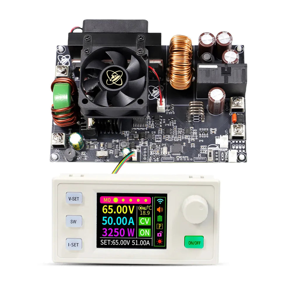XY6550S 3250W 50A CNC Buck Power Supply Direct Current Stabilized Voltage Constant Voltage and Current Step-down Module MPPT