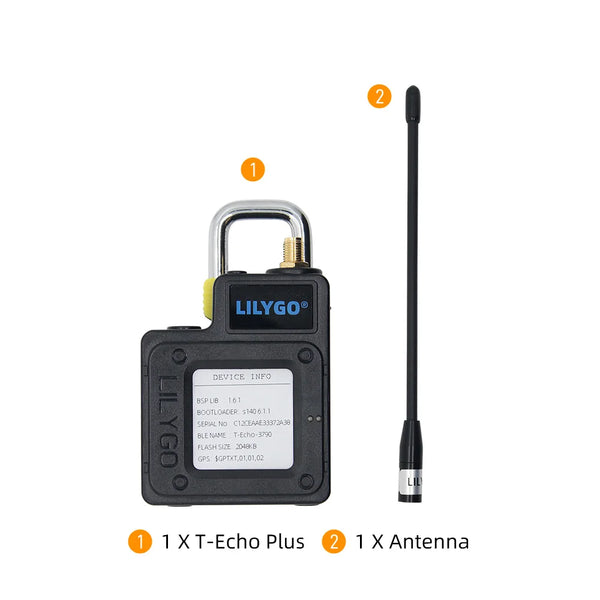 LILYGO® T-Echo PLUS NRF52840 LoRa SX1262 433/868/915MHz Wireless Module GPS 1.54 E-Paper BME280 With 2400mAh Battery for Arduino