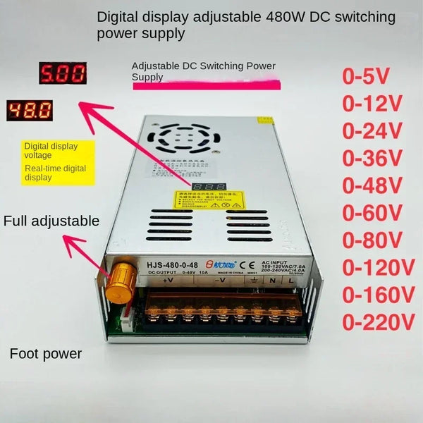 Manufacturer direct sales dual digital display 440W480W switch power supply detail image 6