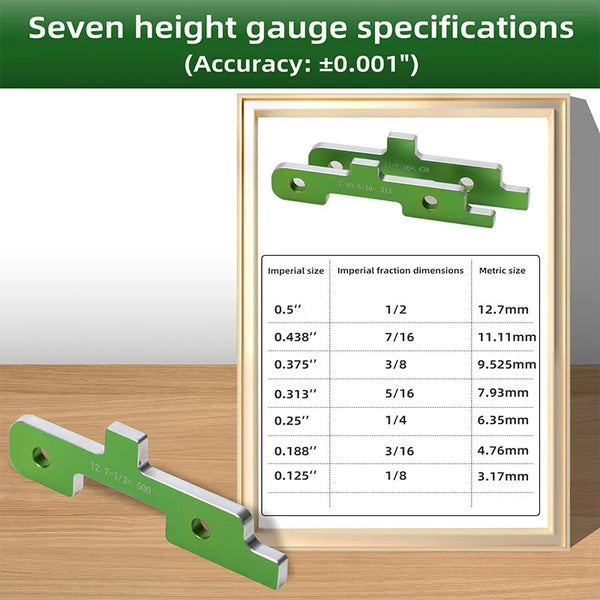 Precision Table Saw Woodworking Measuring Block Set Gauge Block Aluminum Alloy Setup Bars Router Table Saw Accessories