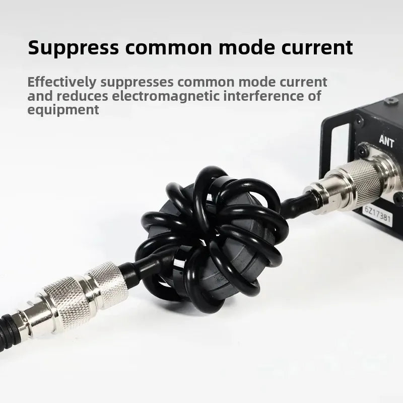 EM-25 Shortwave Choke Magnetic Ring 1.8-30MHz Suitable for HF Shortwave Radio To Suppress Common Mode Current Anti-interference