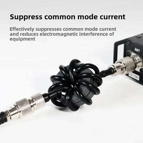 EM-25 Shortwave Choke Magnetic Ring 1.8-30MHz Suitable for HF Shortwave Radio To Suppress Common Mode Current Anti-interference