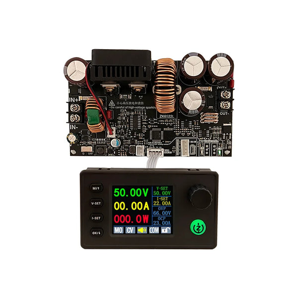 22A 1400W Buck Converter CC CV Step-Down Module LCD Adjustable Regulated Stabilized Voltage Power Supply 5V 12V 24V 36V 48V
