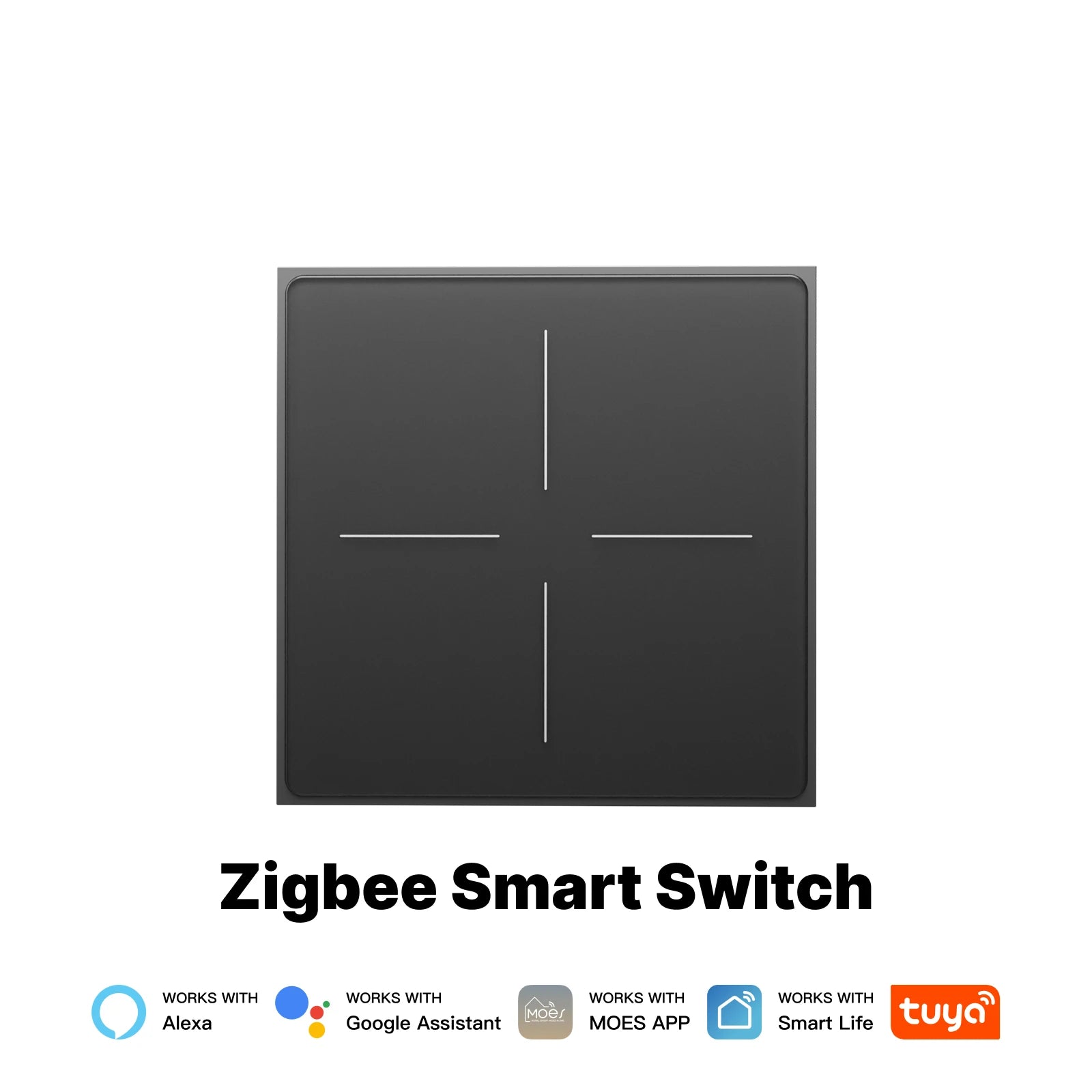 MOES Tuya ZigBee Star Feather Series Smart Touch Switch With Neutral Light Scene 2in1 APP Remote Control with Alexa Google Home
