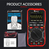 TOOLTOP ET2010A 1MHz Portable Digital Oscilloscope 2.5Msps Auto True RMS Multimeter AC 10A 600V High Voltage Tester
