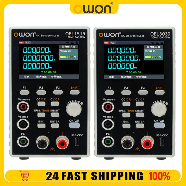 OWON High-Performance Programmable Electronic Load DC OEL1515/OEL3020/3030 150W/300W 150V/300V 15A/20A/30A Electronics Load