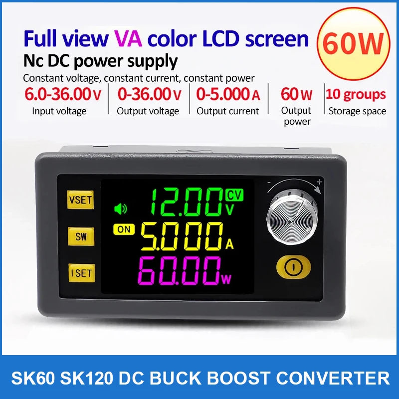 SK60 SK120 DC Buck Boost Converter CNC Adjustable Regulated Laboratory Power Supply Constant Voltage Curr product image