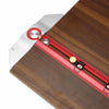 Scriber Marking T Square Ruler HONGDUI MT-2465 Woodworking Aluminum Alloy Hole Positioning Marking Gauge Hooked On Wood Ruler