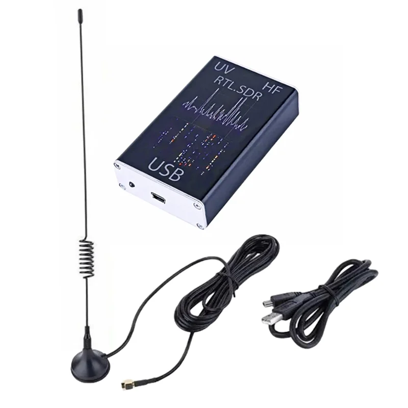 B50C SDR Receiver 100Khz-1.7Ghz Full Band UV RTL-SDR USB Receiver Short Wave Broadband detail image 4