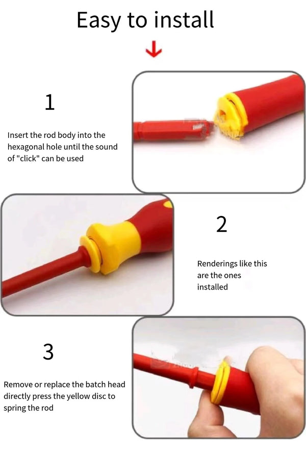 124-in-one insulated screwdrivers ETF or home computer Mobile phone disassembly repair electrician anti-electric special-shaped screw