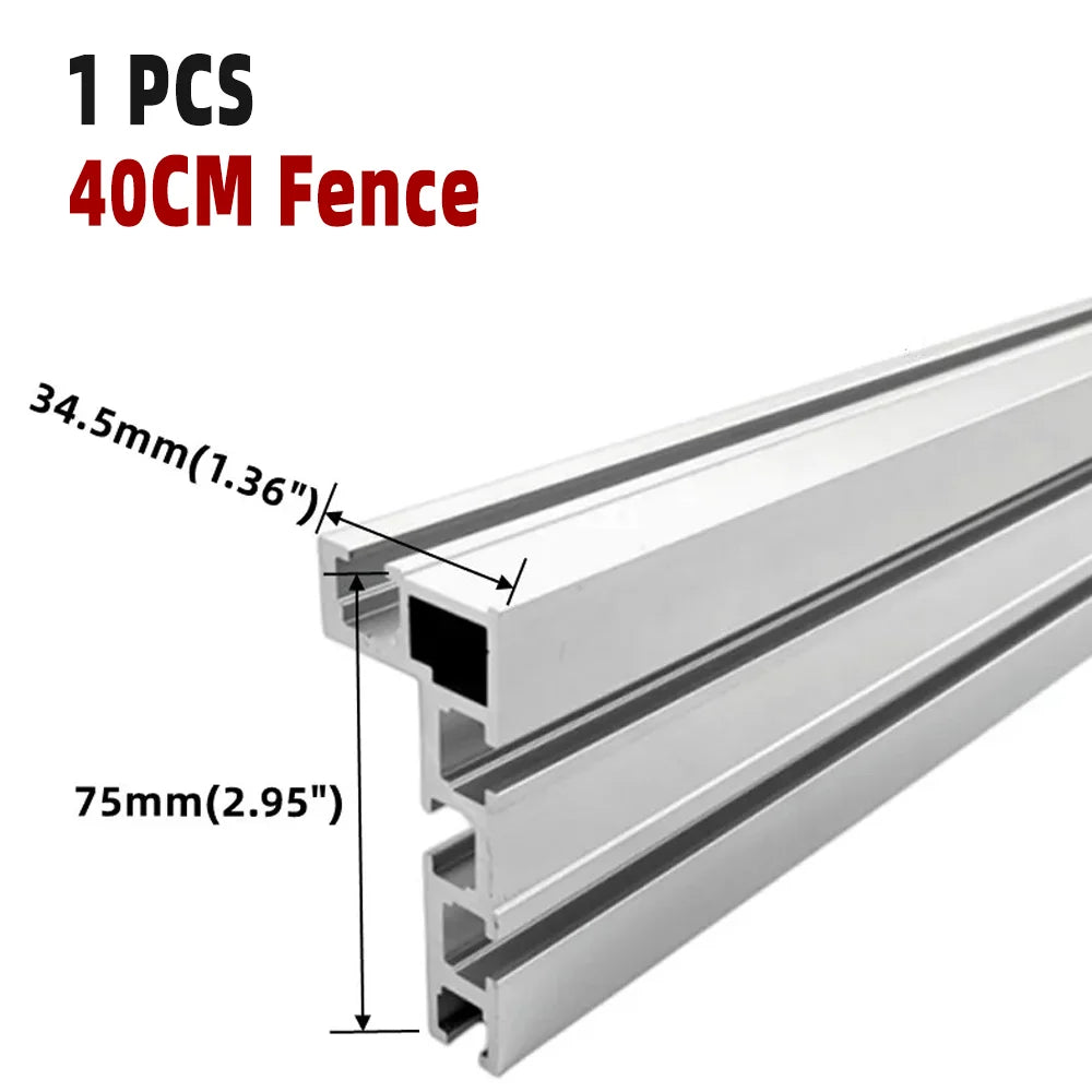 Miter Saw Fence  Track Stop Block Mitre Table Saw DIY Push For 30/45 Type Aluminum Alloy Track 75 Type Fence Modified Table Saw