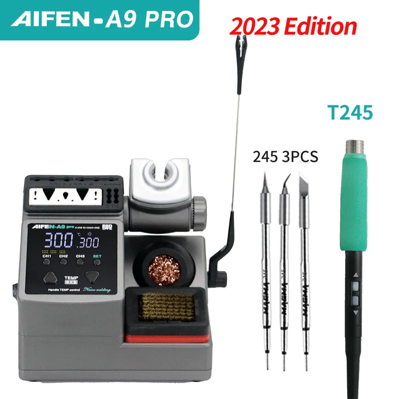 AIFEN A9PRO Soldering Station Compatible SUGON Soldering Iron Tip 210/245/115 Handle Control Temperature Welding Rework Station