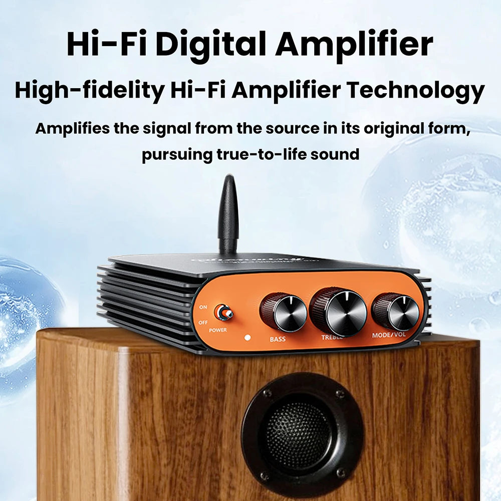 Bluetooth 5.3 HiFi Power Amplifier TPA3255 Chip 600W Dual Channel DSP Sound Tuning for Home Theater/Car Audio