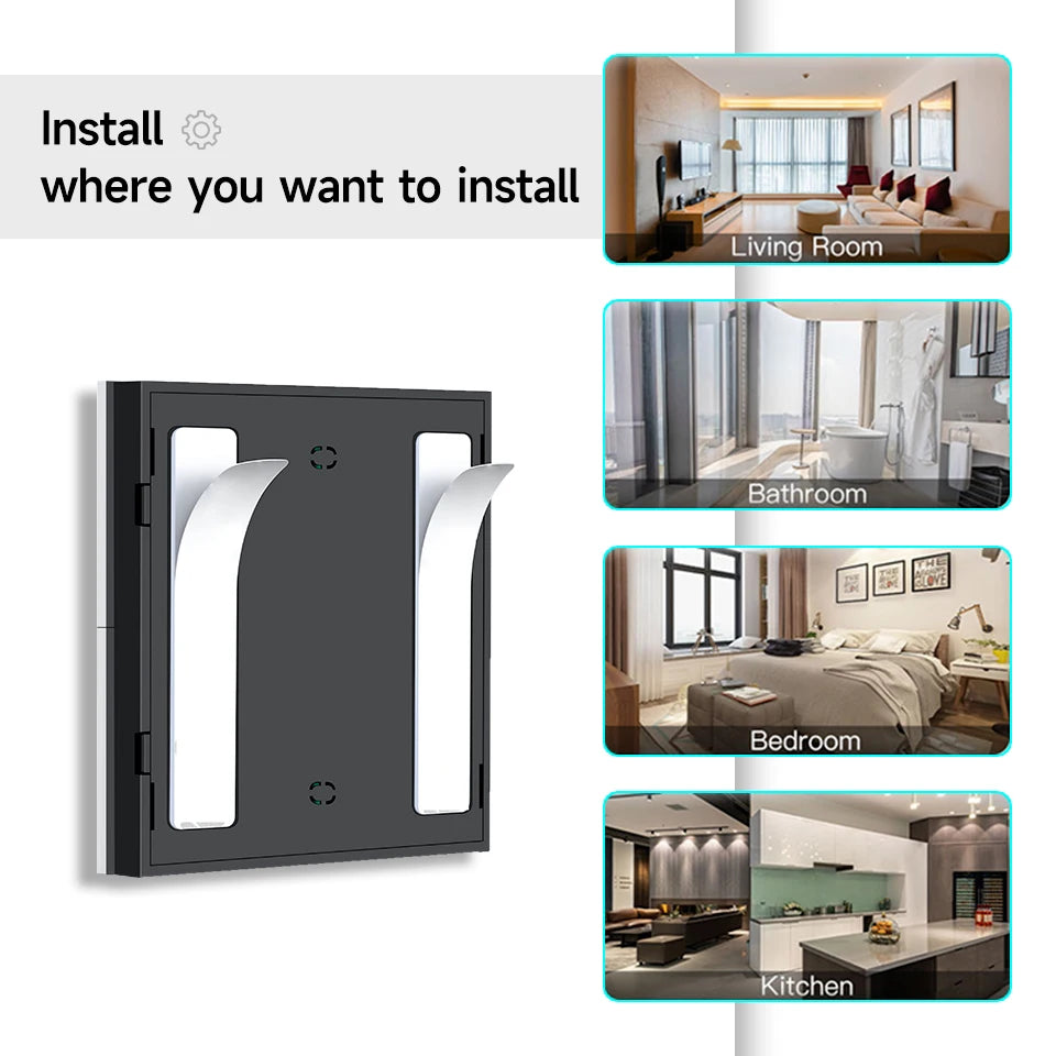 Zigbee 3.0 Wireless Smart Scene Switch Push Button 4 Gang 12 Modes Home Automation Scenario Controller Works With Tuya Devices