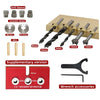 Adjustable 3 in 1 Dowel Jig Drilling Guide Kit Set Positioning Clip Puncher Locator Woodworking Joints Tools for Guide  Dowel