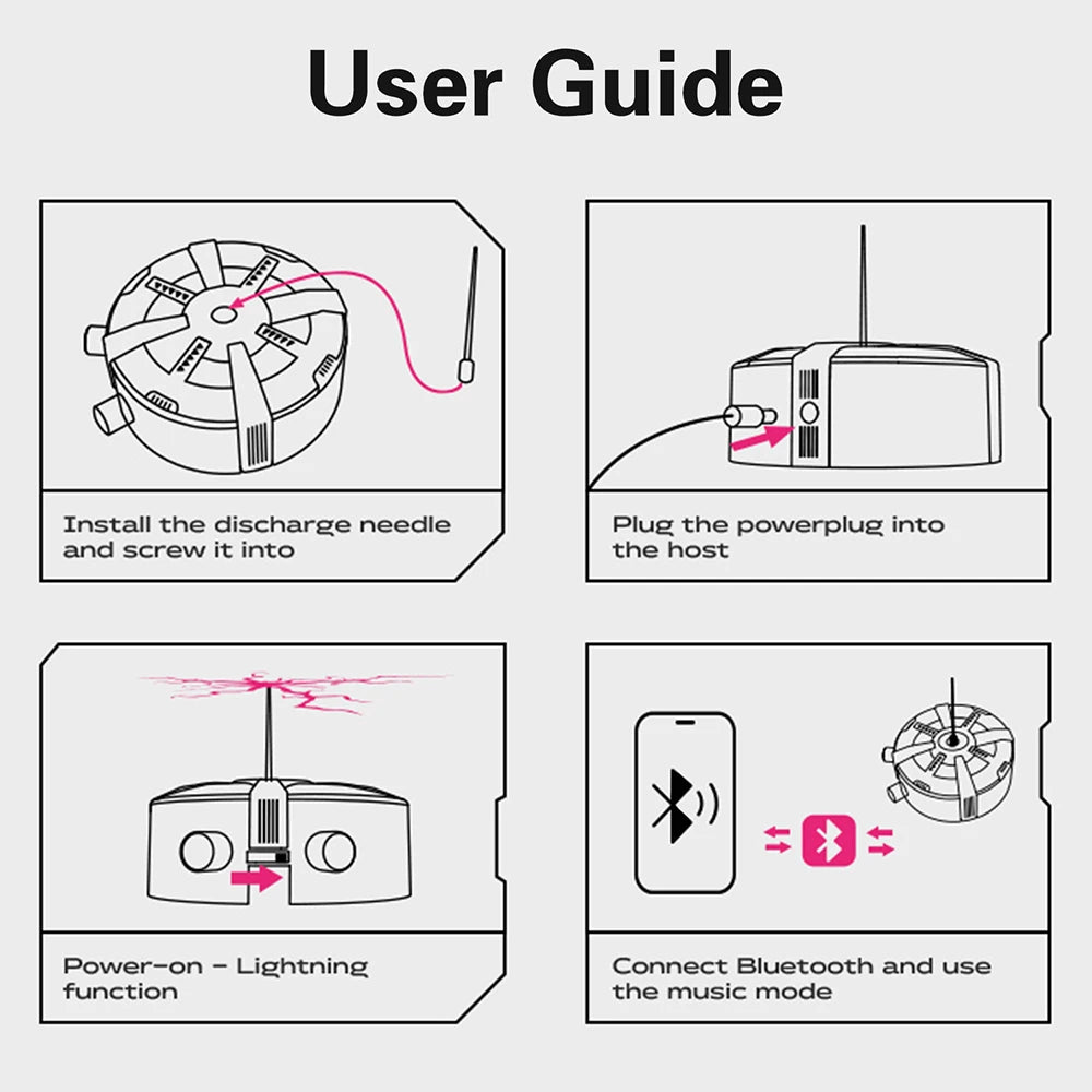 Tesla Coil Bluetooth Music Box Arc Generator Artificial Lightning Touchable Teaching Demonstration Experimental Model AC110/220V