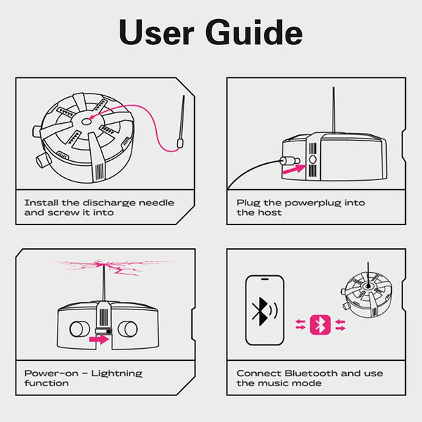 Tesla Coil Bluetooth Music Box Arc Generator Artificial Lightning Touchable Teaching Demonstration Experimental Model AC110/220V