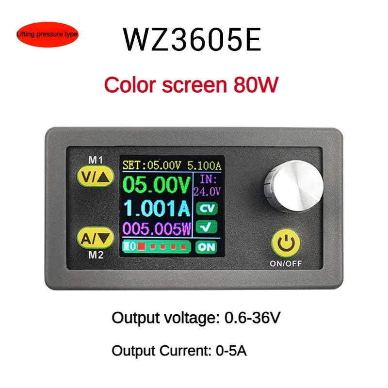WZ3605E DC DC Buck Boost Converter CC CV 36V 5A Power Module Adjustable Regulated laboratory power supply Voltmeter ammeter