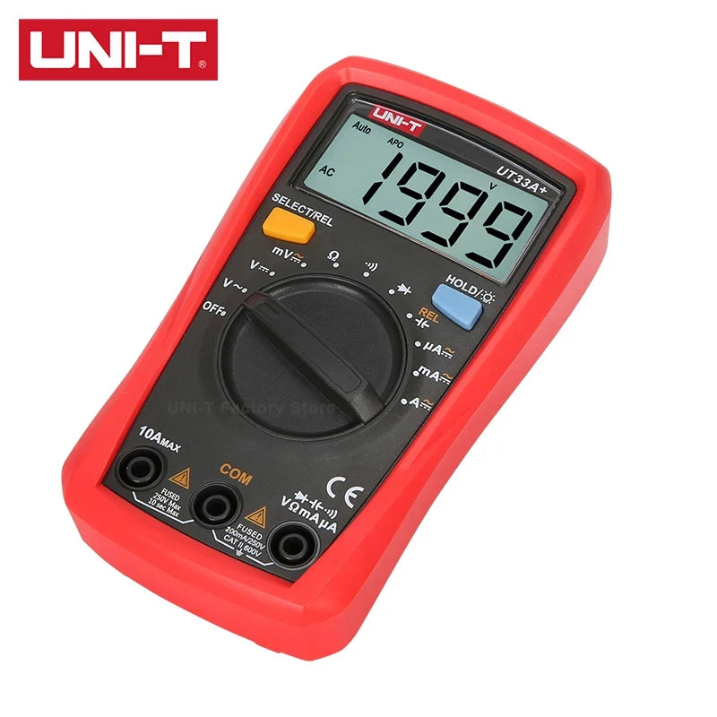 UNI-T UT33A UT33B UT33C UT33D Plus Pocket Multimeter Digital Ammeter Voltmeter Professional Resistance Measure Multi Meter