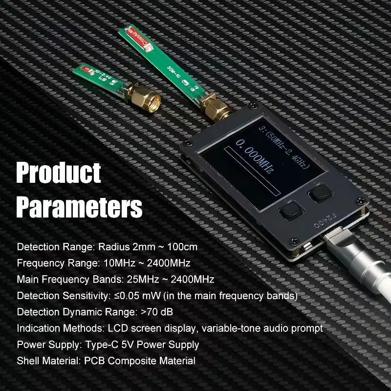 MAGICO High-Precision Signal Frequency Tester Tools F2400 Mobile Phones Earphones Bluetooth WiFi Wireless Signal Fault Detection