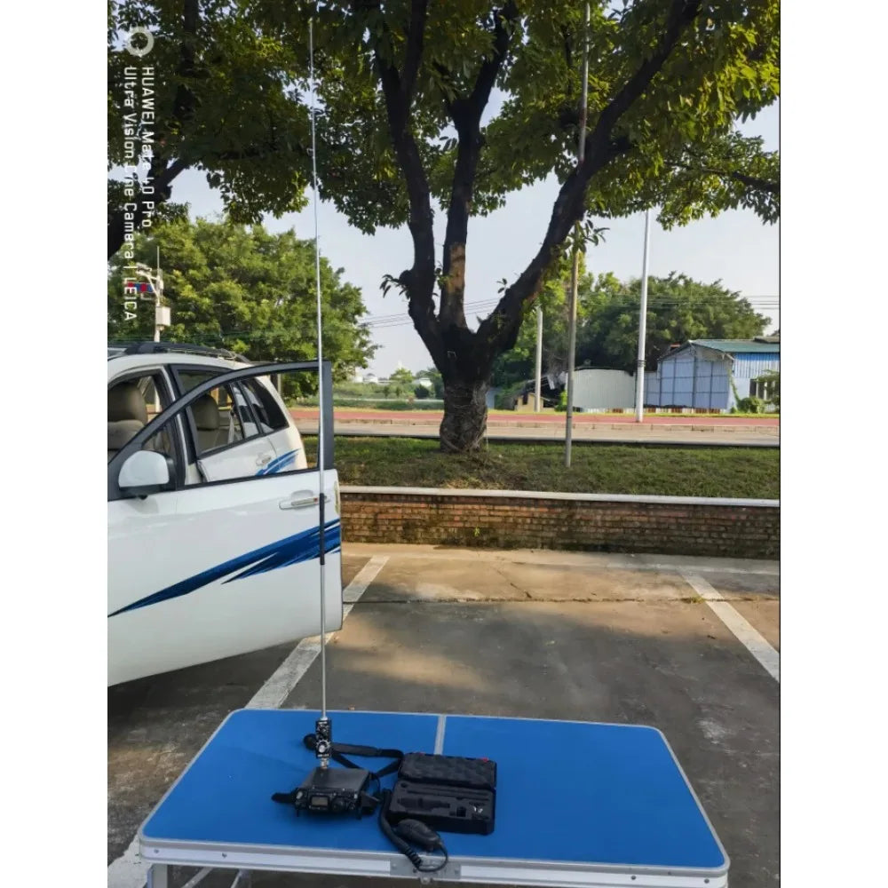 Antena de látigo pequeña de 30 W QRP QRGP para onda corta HF de 3,5 MHz a 30 MHz, sintonizada para MCHF Yaesu FT-817 8188 891 703 705 K1 K3 USDX
