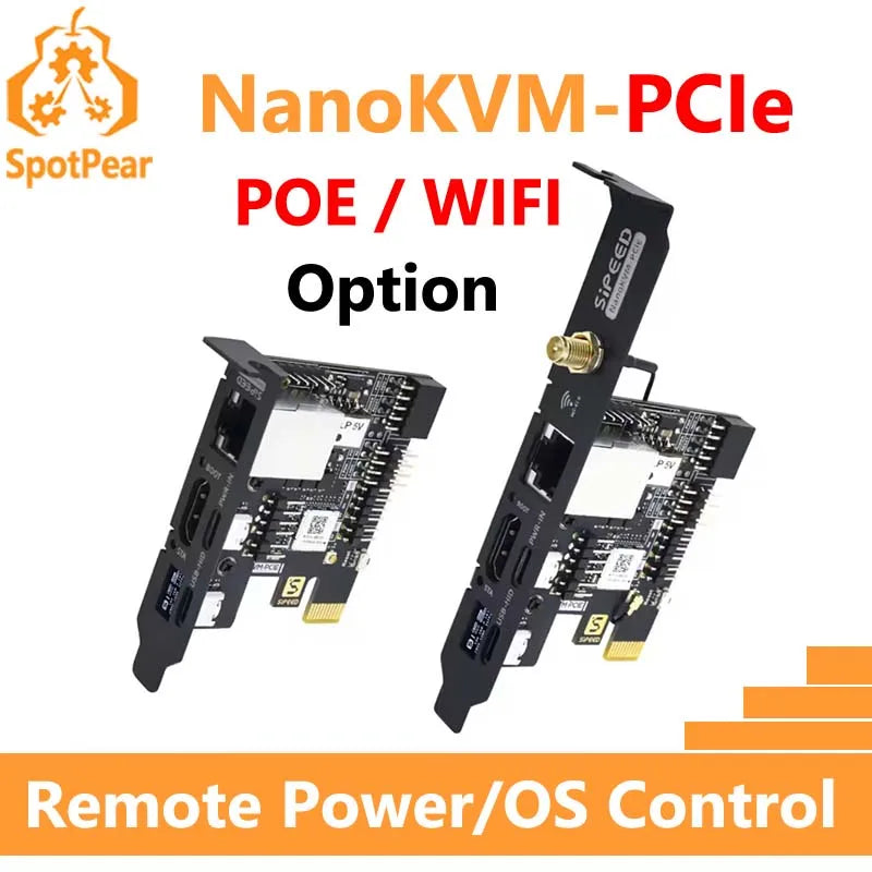 Sipeed NanoKVM PCIe Server di controllo remoto / alimentazione / manutenzione desktop UART HDMI USB RISC-V NanoKVM-PCIe per PiKVM