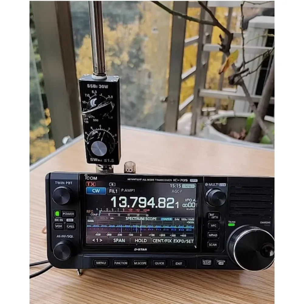 Antena de látigo pequeña de 30 W QRP QRGP para onda corta HF de 3,5 MHz a 30 MHz, sintonizada para MCHF Yaesu FT-817 8188 891 703 705 K1 K3 USDX