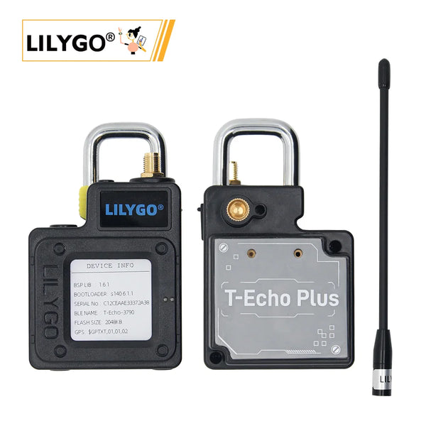LILYGO® T-Echo PLUS NRF52840 LoRa SX1262 433/868/915MHz Wireless Module GPS 1.54 E-Paper BME280 With 2400mAh Battery for Arduino