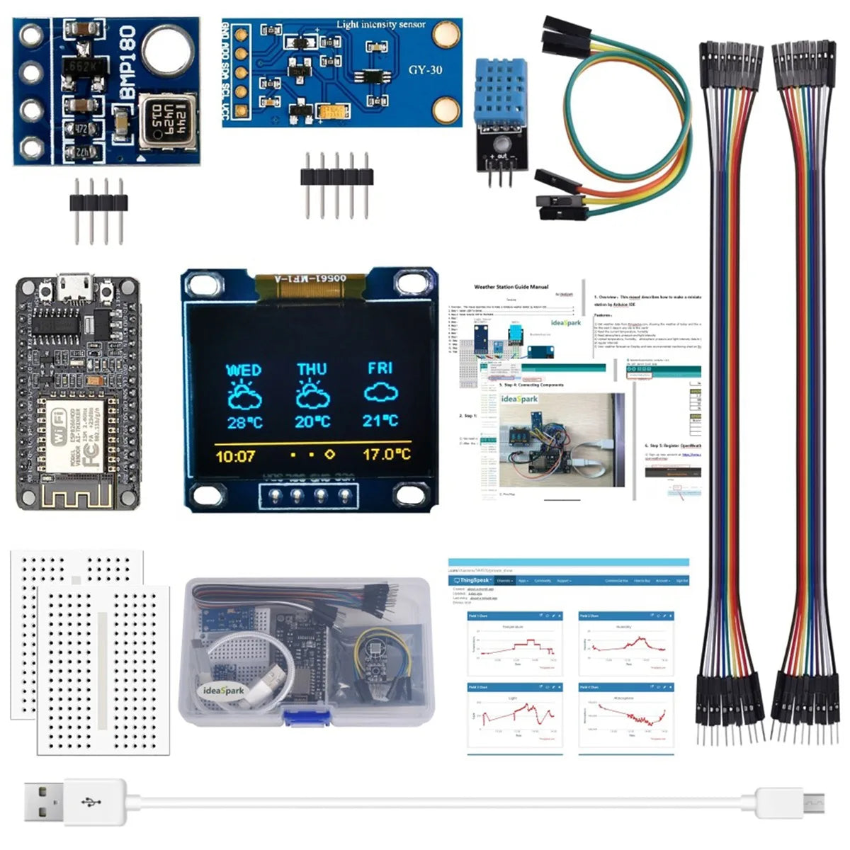 A22I Weather Station Kit Humidity and Environment Pressure Sensor ESP8266