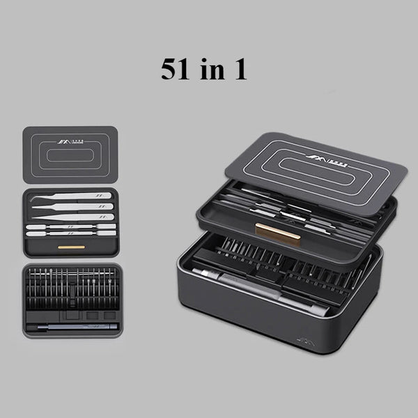 JIMI 50/100 IN 1 FM2/3 Screwdrivers Set S2 Magnetic Precision Replaceable Multi-purposed Tweezer Pry Bar Kit Wrench Tools