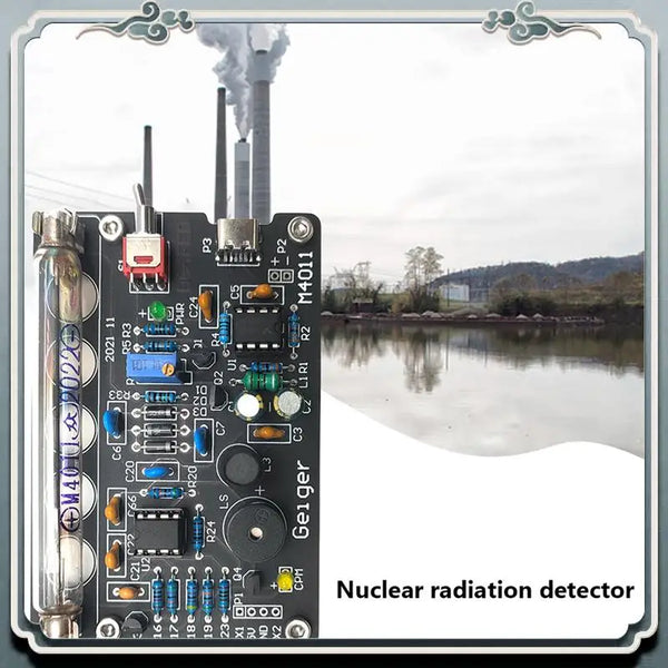 DIY Geiger Counter Kit With Audible Alarm Miller Tube Nuclear Radiation Detector Board Easy detail image 3
