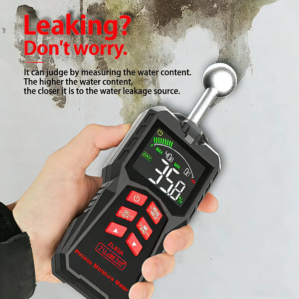 Pinless Wood Moisture Meter Digital Hygrometer Non-contact Timber Damp Detector Wall detail image 5