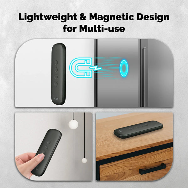 MOES Tuya ZigBee Smart Scene Switch 4-Button Portable Wireless Lightweight Design 12 Scenario Remote Control Battery Powered