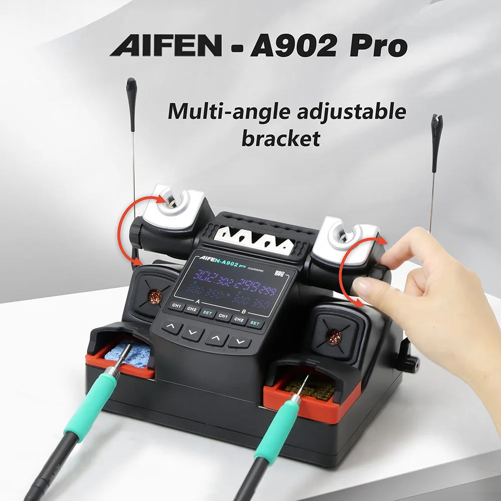 AIFEN A902PRO Soldering Station C115 C210 C245 Double Station Welding Rework Station For Cell-Phone PCB IC Repair Solder Tools