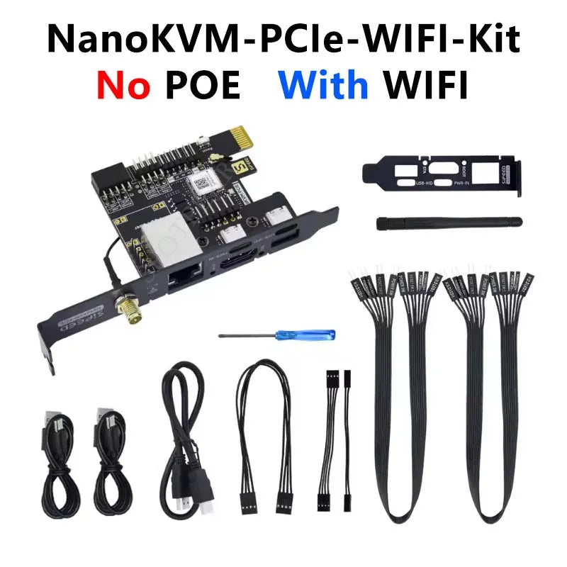 Sipeed NanoKVM PCIe Server di controllo remoto / alimentazione / manutenzione desktop UART HDMI USB RISC-V NanoKVM-PCIe per PiKVM