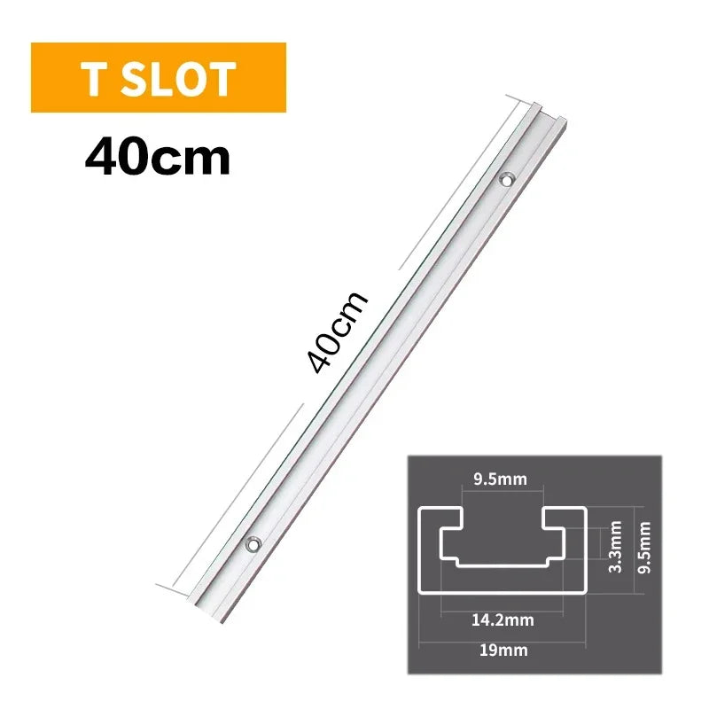 Aluminium Alloy T Track Limiting Chute Woodworking Tool Guide Rail Electric Circular Saw Flip Table Saw Table Track Intersection