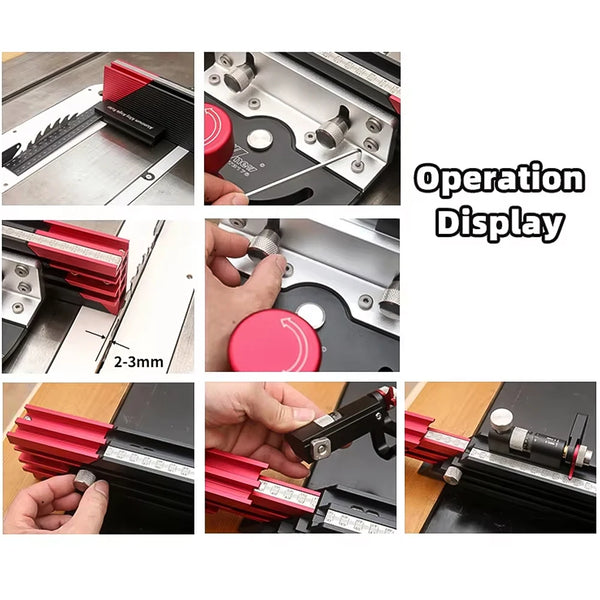 Miter Gauge with Scalable 850mm Fence Adjustable Table SawAngle Miter Gauge  for Inverted Carving Machine Woodworking Tool
