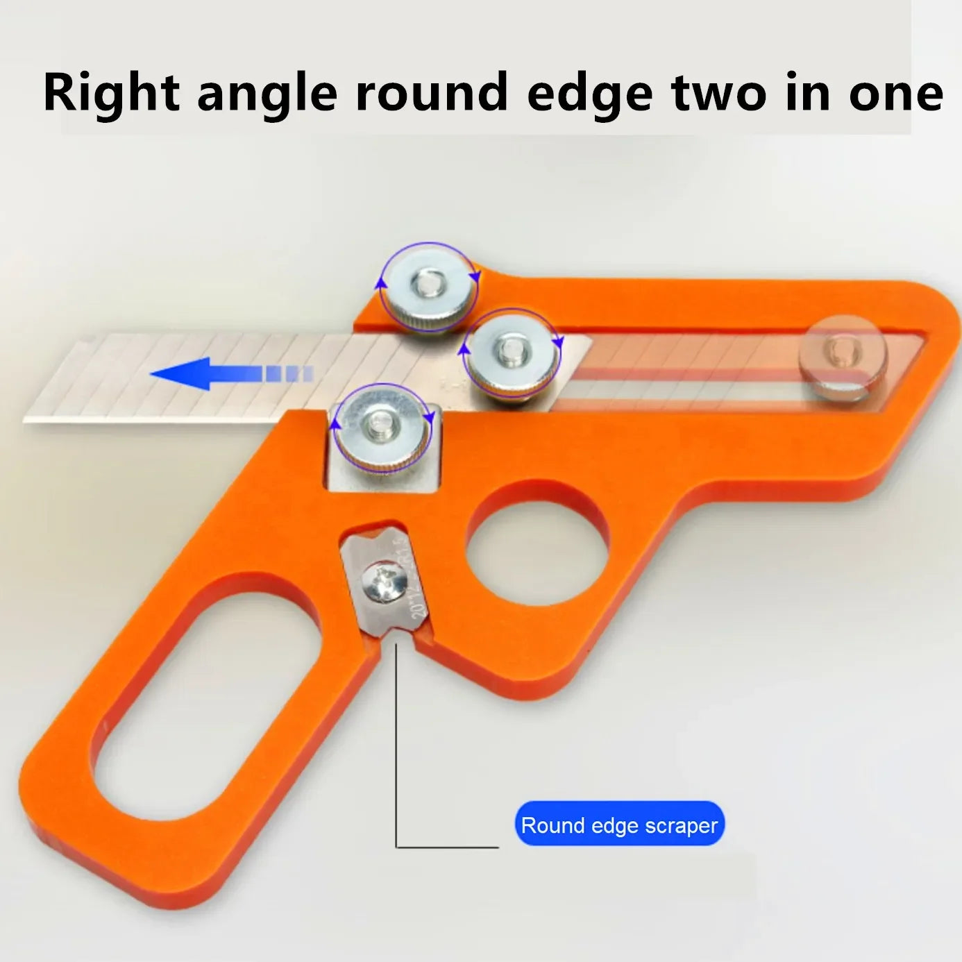 Edge strip trimming knife Woodworking artifact edge Chamfering Fillet Scraper Board deburring Rounded Arc Manual Planer tool