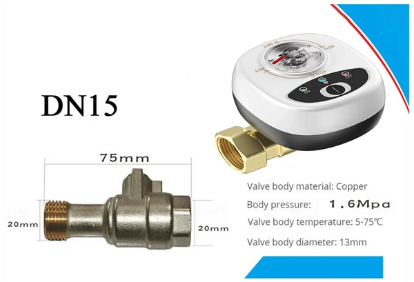 eWelink APP WiFi Smart Valve Water Gas Shutoff Automated Ball Valve DN15/DN20/DN25 Wireless Control For Alexa Google Alice