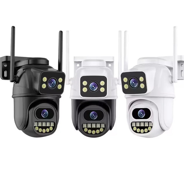 4K 8MP HD WIFI PTZ IP Cam 4X Zoom Dual Screen Auto Tracking Home Security Outdoor 4MP CCTV Surveillance ICSEE APP