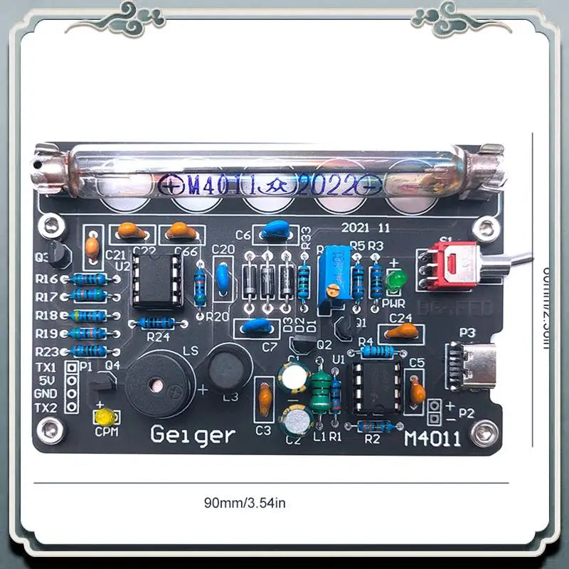 DIY Geiger Counter Kit With Audible Alarm Miller Tube Nuclear Radiation Detector Board Easy detail image 4